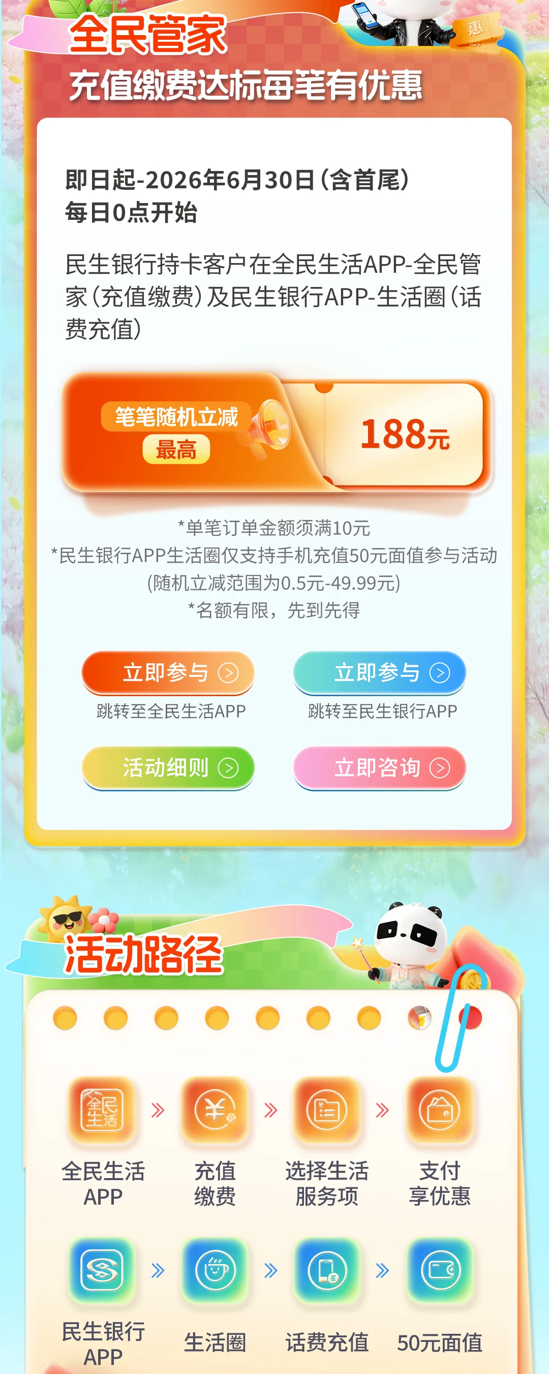 民生银行海报 — 260305-笔笔减188落地页-源文件 红色新版 第2部分
