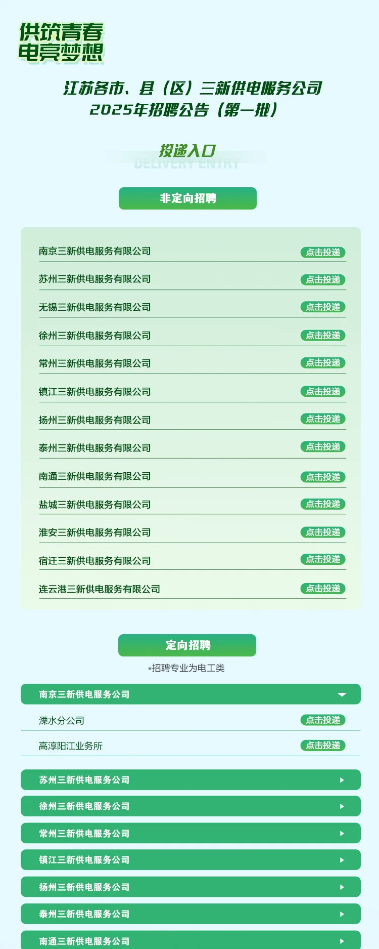 江苏省各市县（区）三新供电服务公司H5 — 4投递入口 第1部分
